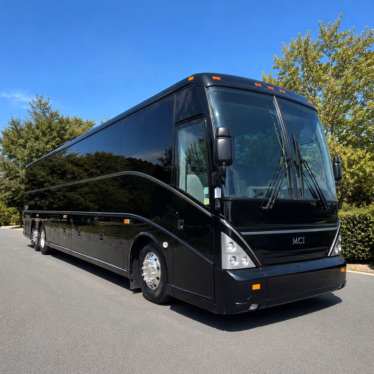 bryan charter bus rental exterior