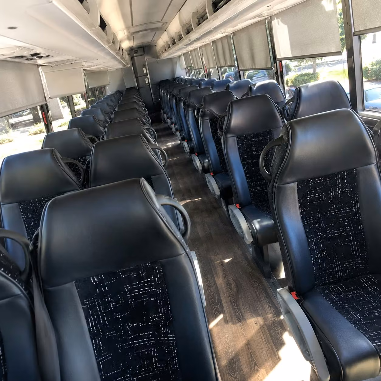bryan charter bus rental inside